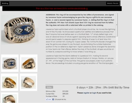 lawrence taylor super bowl rings